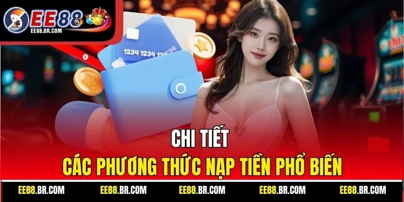 Chi tiết các phương thức nạp tiền phổ biến