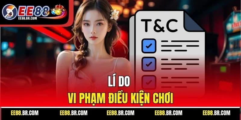 Lí do vi phạm điều kiện chơi